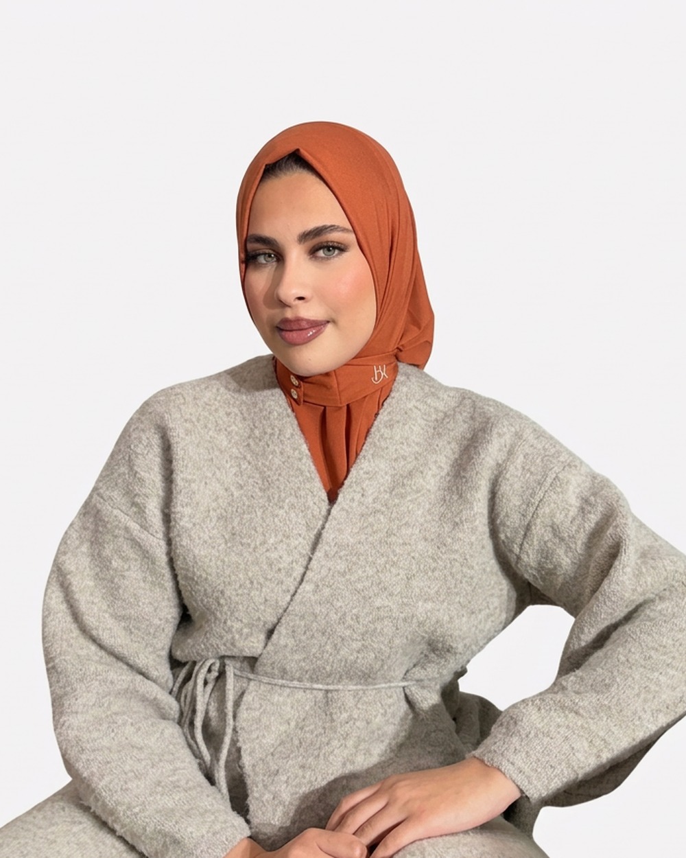Slip-on hijab BURNT ORANGE